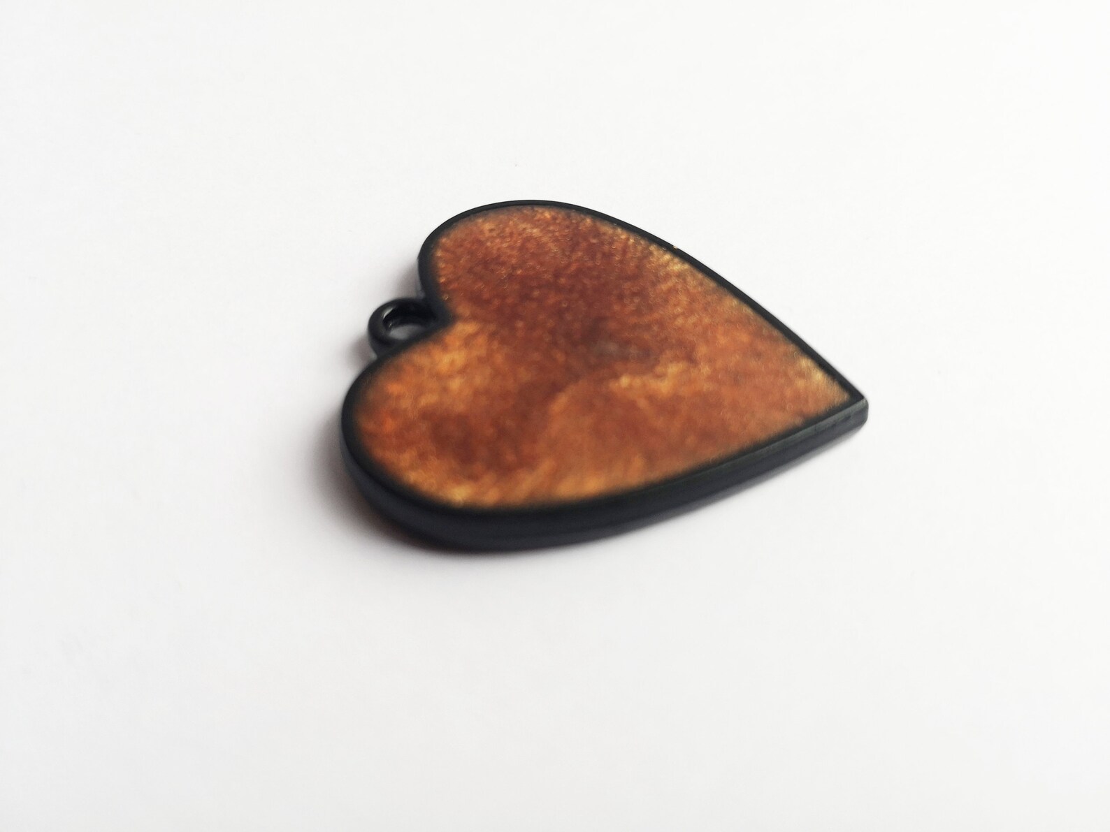 Brass heart pendant Etsy