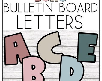 Boho Bulletin Board Letters | Classroom Decor | Printable Letters