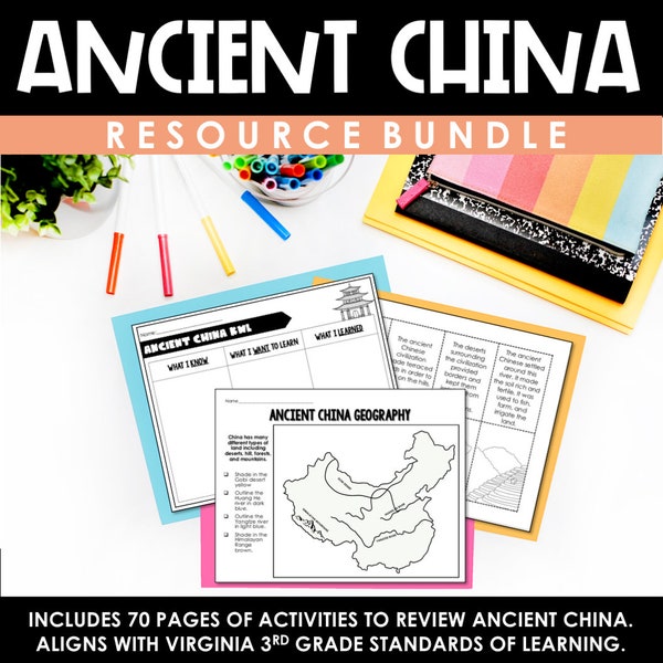 Ancient China Activities | Ancient Civilizations | VA SOL
