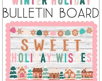 Winter Holiday Bulletin Board Decor | Classroom Decor | Christmas | Gingerbread