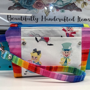 Wristlet Wallet made in  a licenced fabric