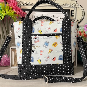 Sac à main fabriqué dans un tissu Gilmore Girls sous licence