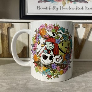 Mug made in a NightMare Flower Design