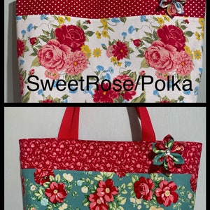 Tote made from pioneer woman fabric