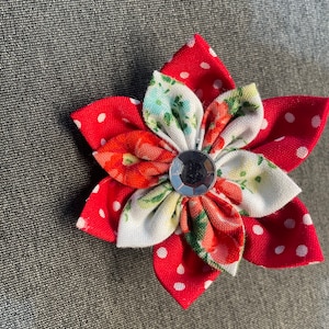 Double Flower Brooch Pin