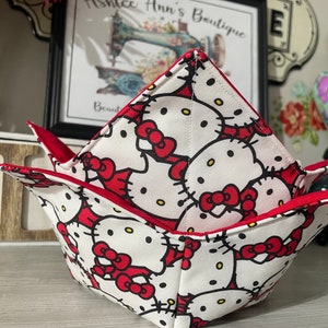 Bowl Cozy made in kitty fabric