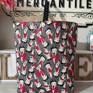 Car Trash Can made in a licenced Betty Boop fabric