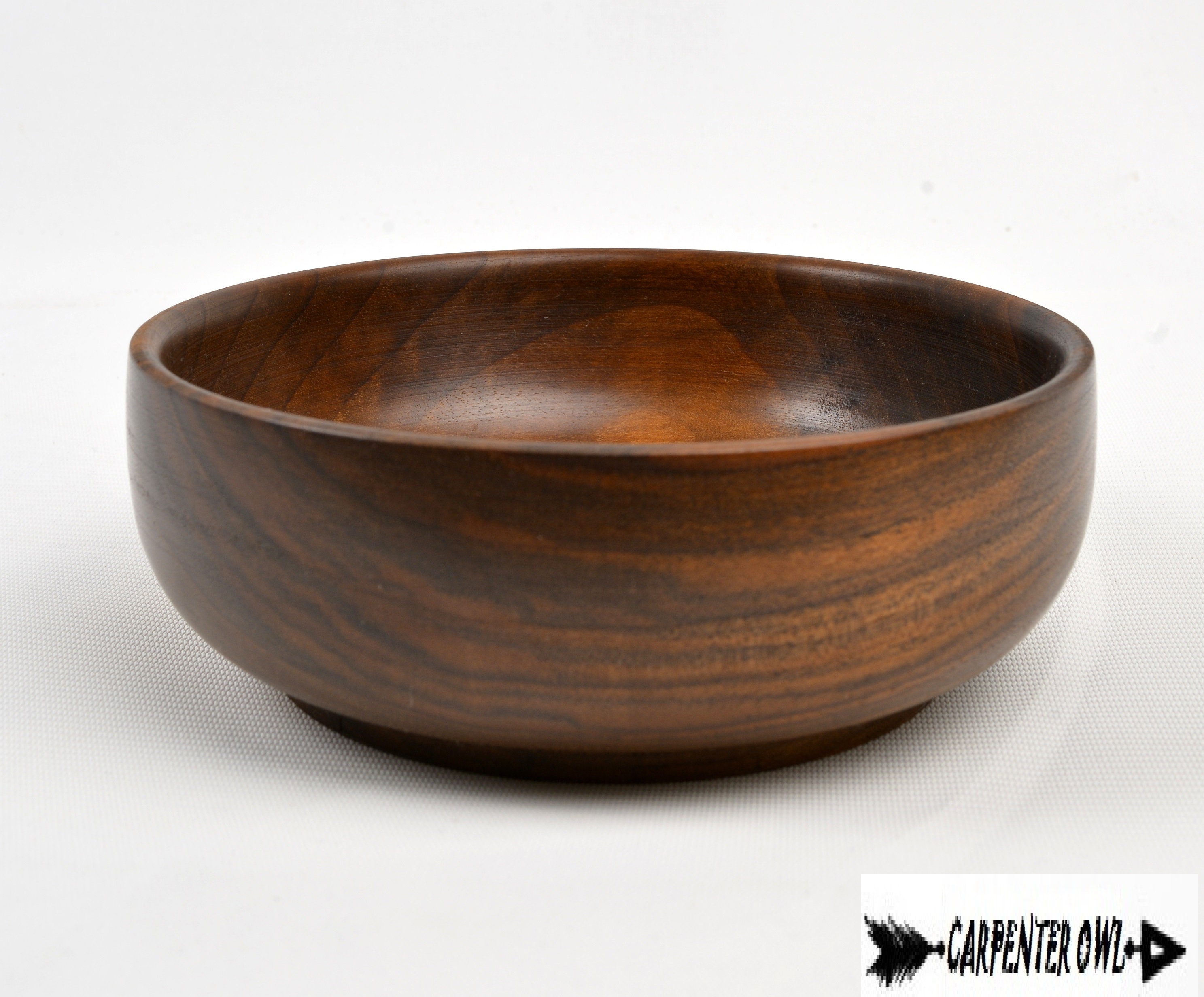 Walnut Wooden Bowl Natural Wooden Kitchen Equipment Etsy
