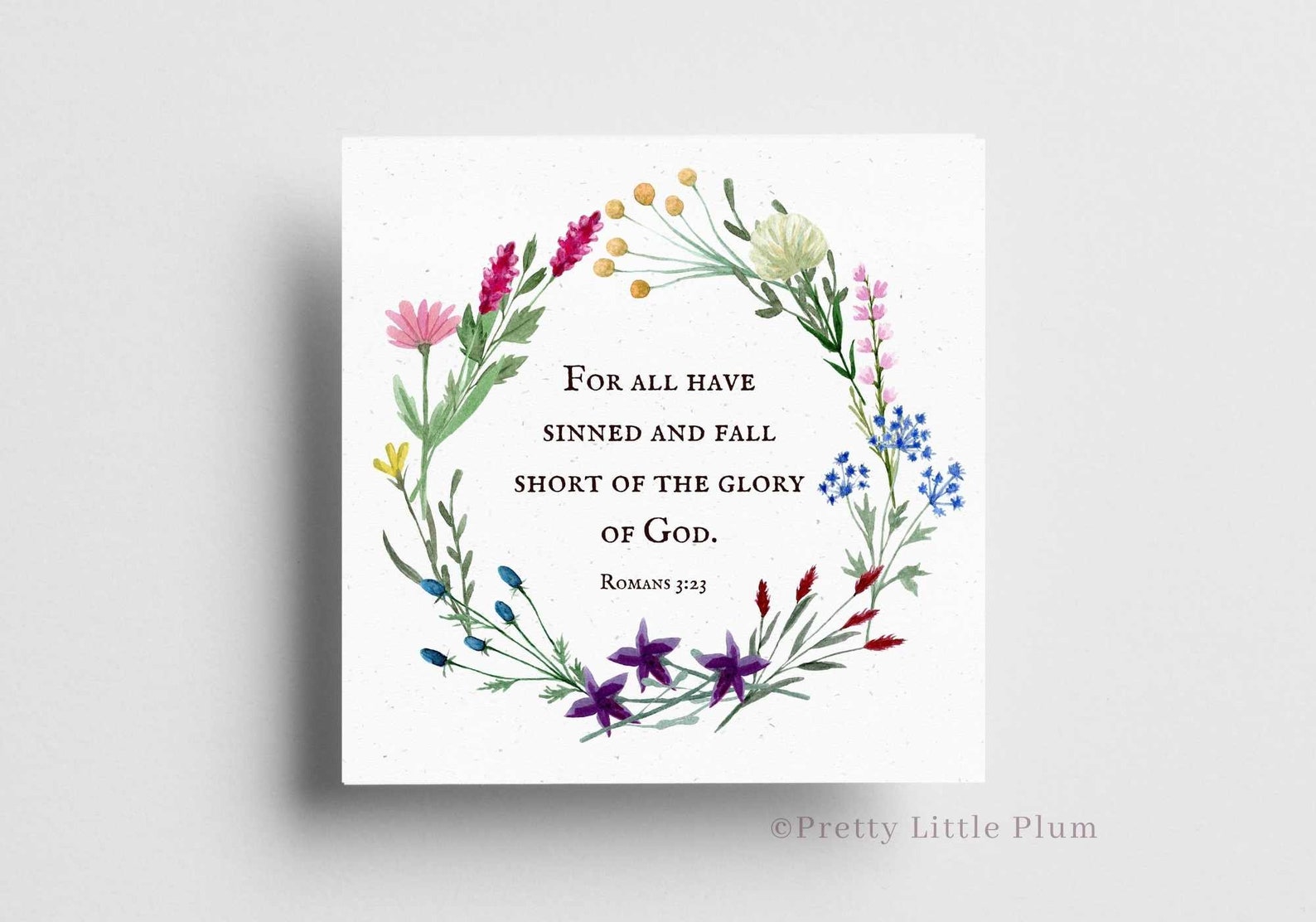 Romans 2 23 Bible Verse Printable Sign, for All Have Sinned and Fall