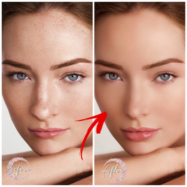 Advenced Face Retouching- Selfie Healing- Remove Skin Defect- Acne Photoshop- Instagram Post Photo Perfecting- Shrink Nose