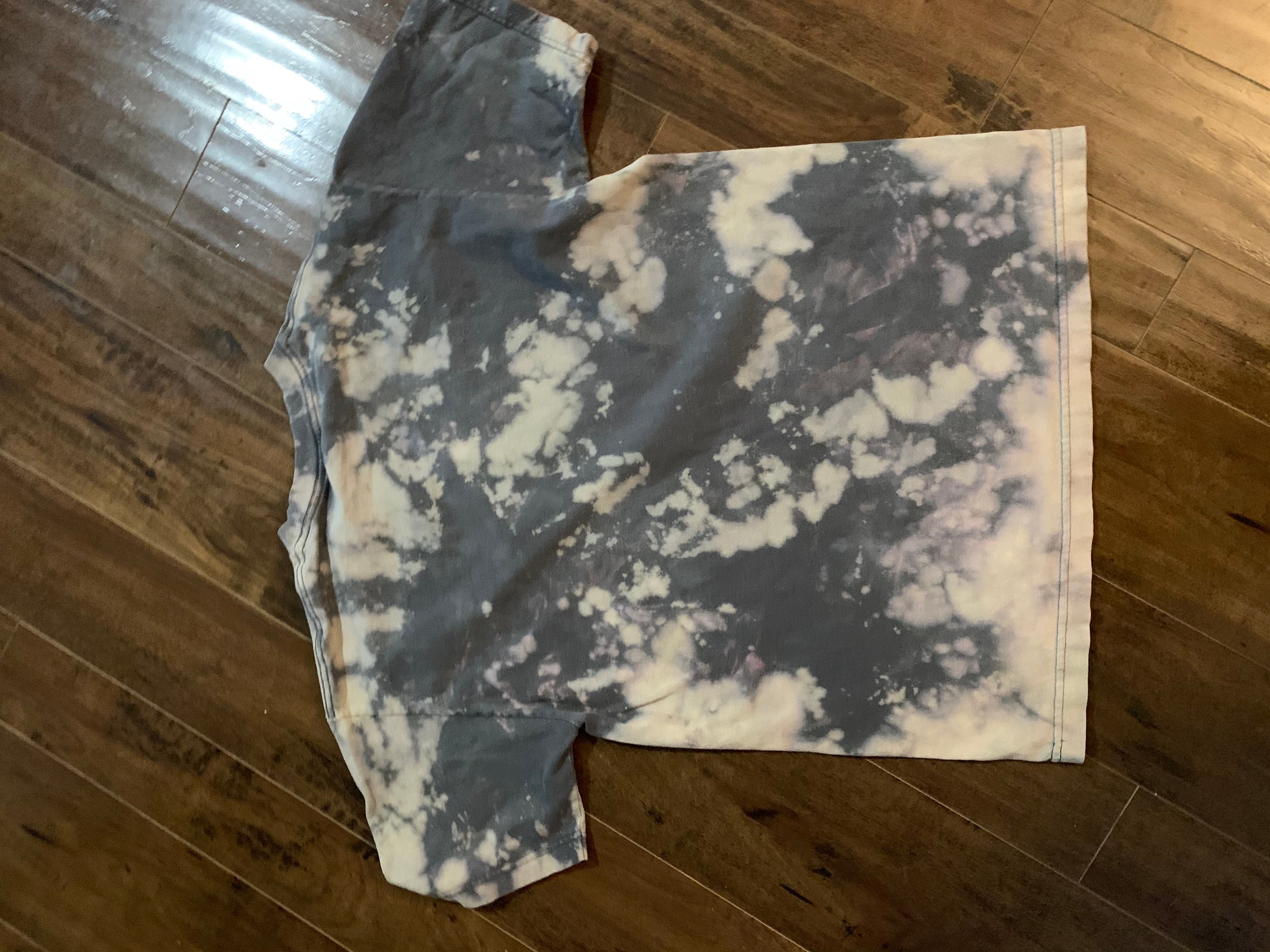 Evs racing acid wash bleach shirt medium Etsy France