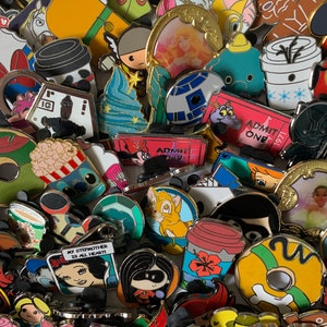25 Random Disney Trading Pins Lot Bundle Guaranteed Tradable at WDW and Disneyland Hidden Mickey Donald Goofy Mystery Collection