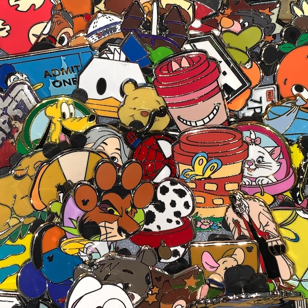 25 Disney Characters Mystery Random Trading Pins Bundle Lot Guaranteed Tradable WDW Disneyland & Cruise Line FAST Ship Free MK Park Map!