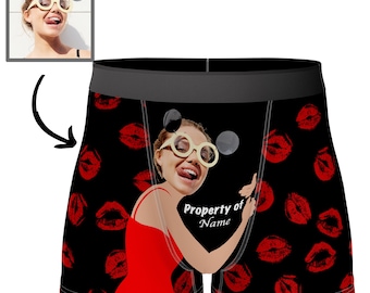Custom Love Hug Boxers Personalized Boxers Briefs With Picture