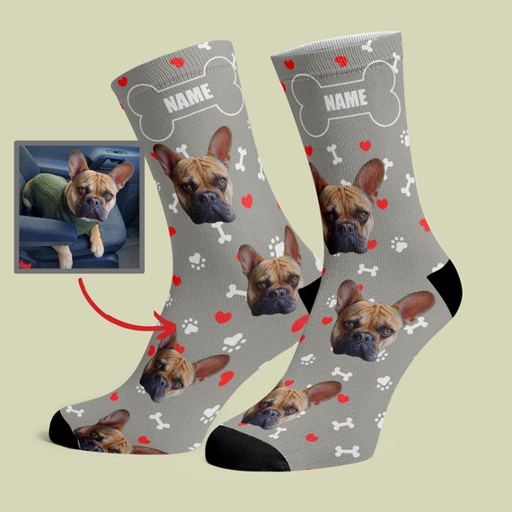 etsy dog face socks