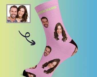 Custom Face Socks Funny Wedding Socks, Personalized Gift, Bridesmaid Socks, Groomsmen Socks, Happy father's daySocks
