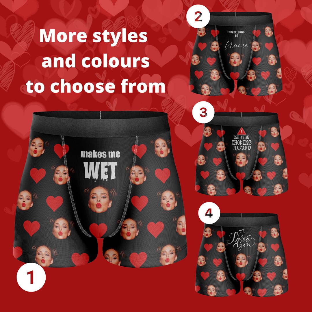 Personalized Boxers Briefs With Picture, Custom Underwear, Briefs With ...