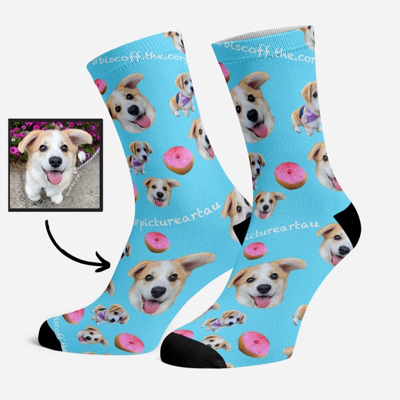 etsy dog face socks