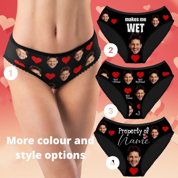 Custom Face Briefs, Personalized Photo on Women's Underwear, Give