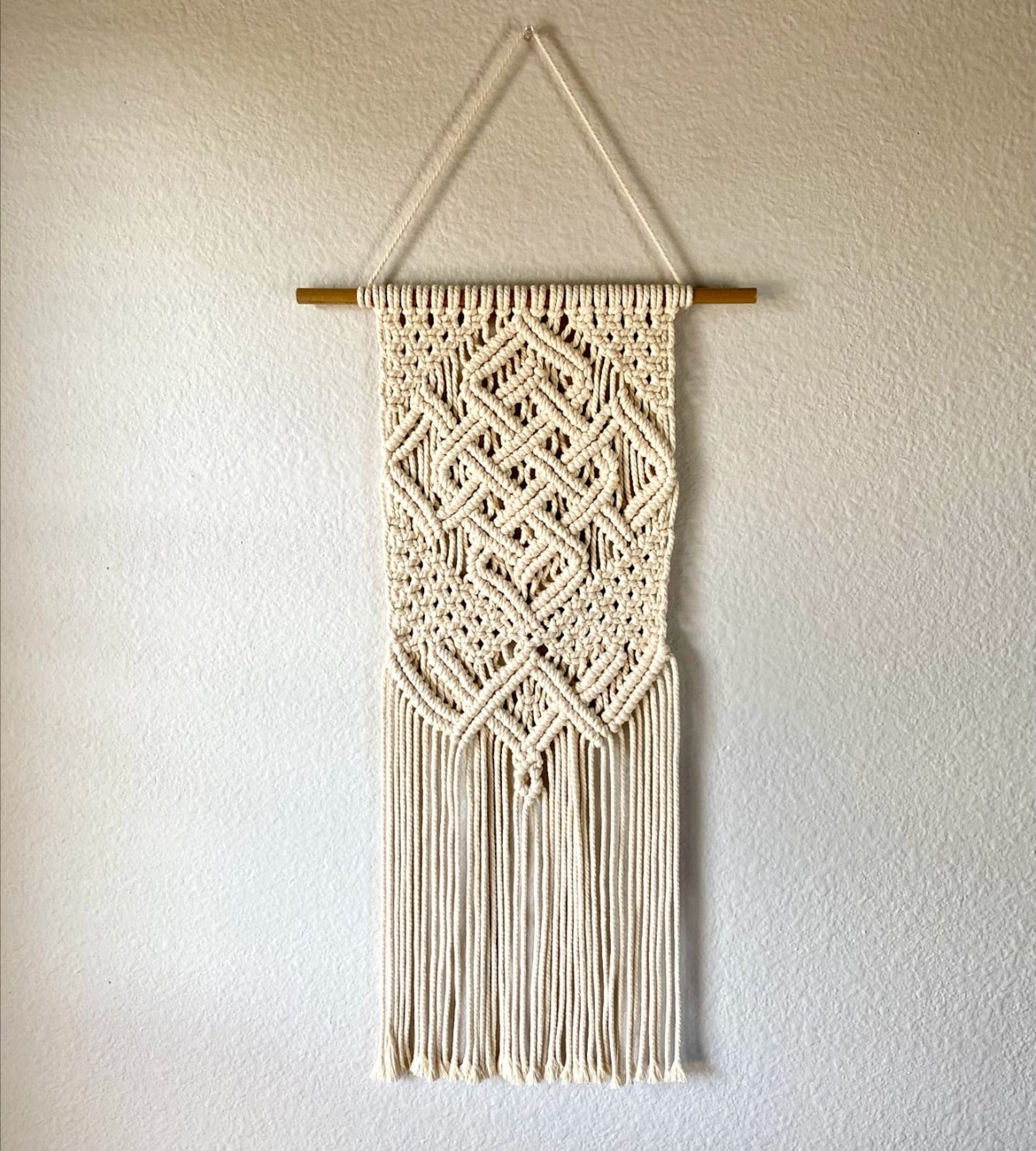 Celtic Knot Macrame Wall Hanging Etsy