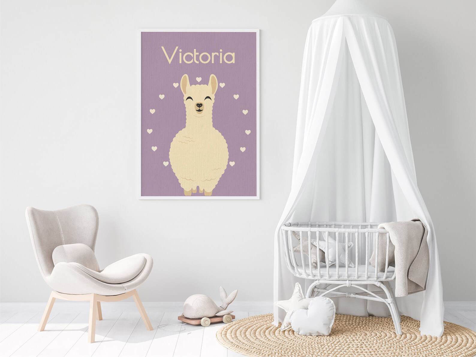 Llama Print Nursery Decor Printable Wall Art Llama Nursery Etsy