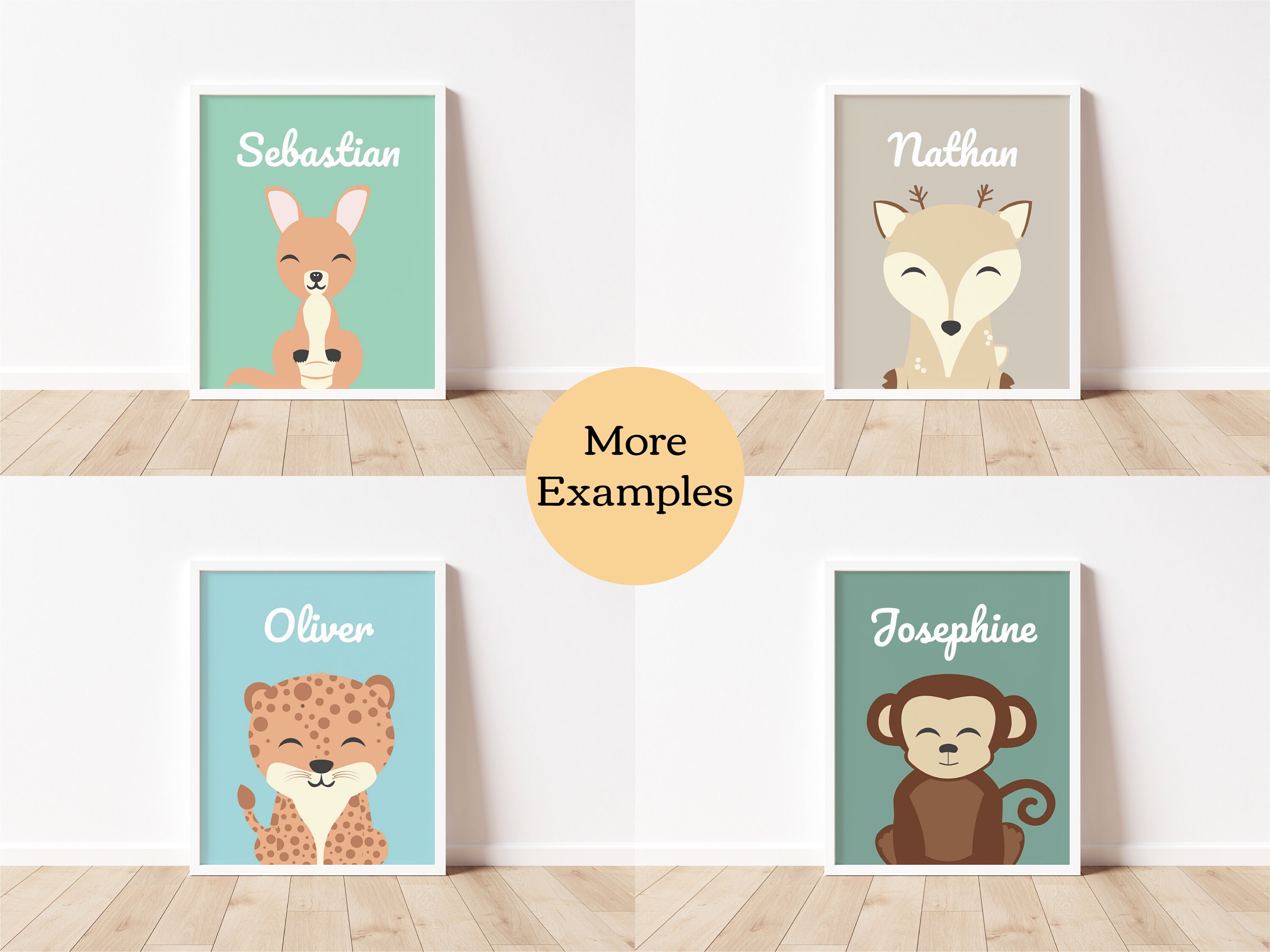 Custom Personalized Baby Nursery Name Sign Printable Wall Art Etsy