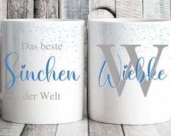 personalisierte Tasse, Sinchen, Name, Geschenk, Sublimation, Spruch, Tasse, Wunschtext, Wunschname, Tasse, Cousine, Bruder, Schwester, usw.