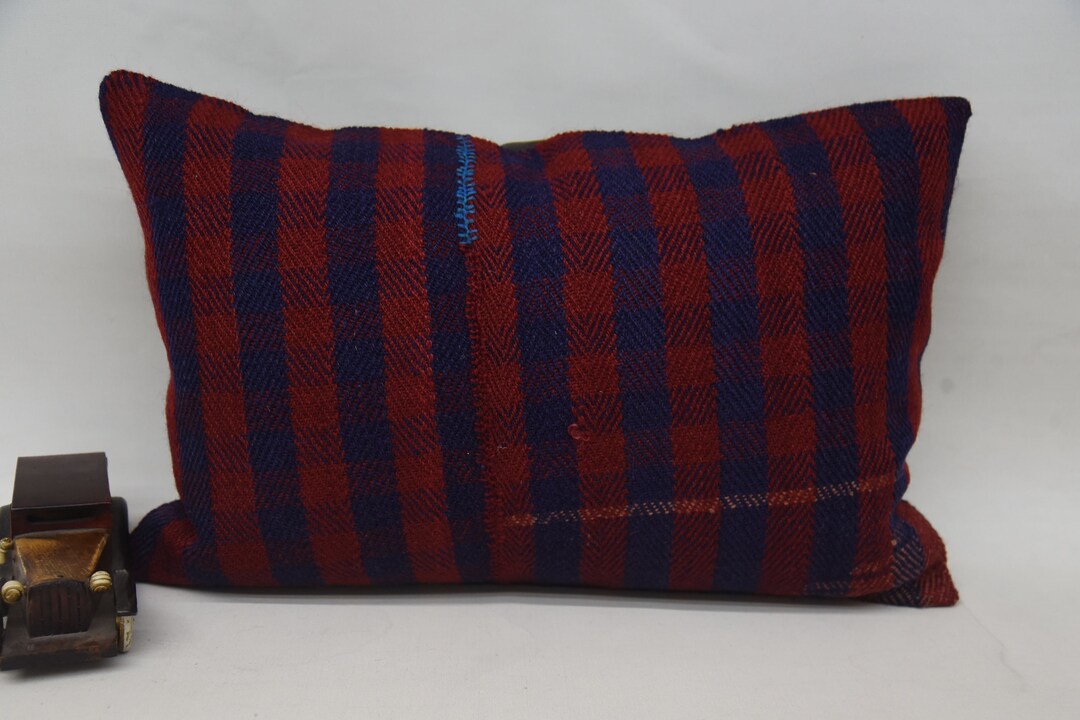 Kilim Pillows, Kilim Pillow Cover, Body Pillow, 16x24 Red Pillow