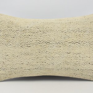 Almohadas Kilim, regalo personalizado, fundas de almohada Kilim, funda de almohada beige 12x20, cojín plano, funda de almohada linda, almohada natural, 1726
