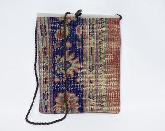 Best Gift For Her, Travel Bag 12x14 Bag, Turkish Bag, Handmade Rug Bag, Rug Bag,Vintage Bag,Handmade Bag, Bags, Chic Bag, Beach Bag,