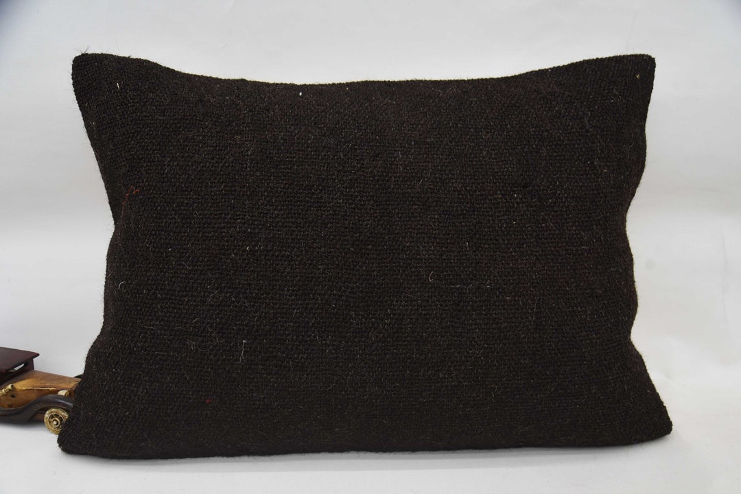 Personalized Pillow, Designer Pillows, Kilim Pillow Cover, 20x28 Brown