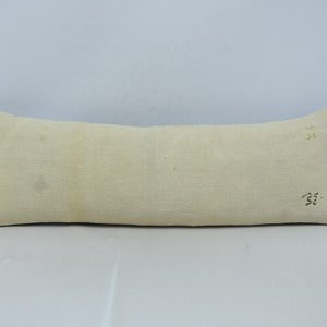 Cuscino Kilim, Cuscino corpo, Federe Kilim, Cuscino beige 12x36, Cuscino piatto, Cuscino esterno, Fodera per cuscino piccolo, 526
