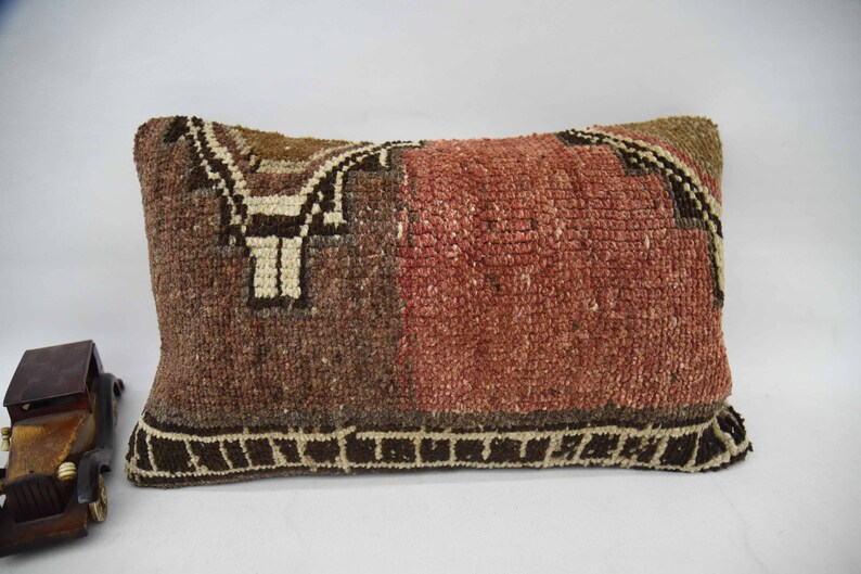 Corner Case Pillow Cover Bench Case Turkish Pillow 12x20 Red Cushion Handmade Pillow Ethnic Cover Rug Pillow Home Decor Pillow 66