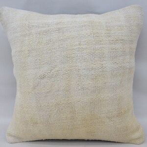 Funda de almohada, Fundas de almohada Kilim, Funda de almohada blanca 16x16, Cojín de cáñamo, Fundas de almohada corporal, Cojín Boho, Cojín lindo, 1073