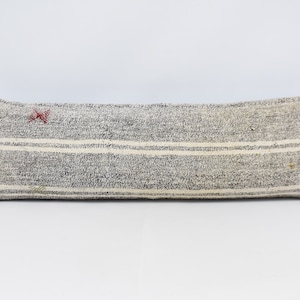 Almohada de decoración del hogar, Almohada Kilim turca, Almohada personalizada, Funda de almohada marrón 16x48, Almohada a rayas, Cojín Ikat, Linda funda de almohada, 221