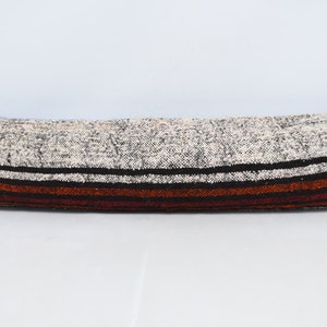 Almohada personalizada, almohada kilim turca, almohadas antiguas, fundas de almohada blancas 12x48, funda de cojín a rayas, fundas de almohada lindas, 267