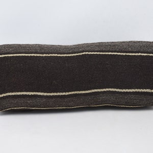 Nackenkissen, Zylindrisches Kissen, Kissenbezug, braune Bolster, Gestreifte Hülle, Geschenkhülle, Dekobezug, Bettwäschekissen,