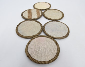 Set Of Six, Kitchen Decor, Gift For Her, White Pad, Flat Pad, Traditional Pad, Stylish Rug Pad, Wholesale Pad, Circle Pad,