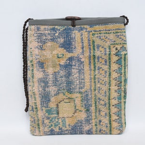 Handmade Vintage, Shopping Bag, Shoulder Bag, Rug Bag, Vintage Bag 12x14 Shoulder Bag,Women Shoulder Bag,Turkish Bag, Crossbody Bag,