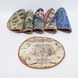 Kitchen Decor, Rug Supla, Kilim Supla, Beige Underplate, Rug Supla, Unique Rug Pad, Natural Supla, Table Decor Coaster,