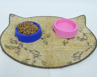 Water Pad, Pet Supplies, Rug Pet Mat, Yellow Pad, Rug Pad, Organic Mat, Water Bowl Mat, Decorative Mat, Pet Gift Pad, Animal Pad,