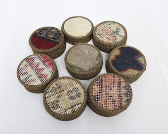House Warming Gift, Hand Carpet Coaster, Stylish Drink Coaster, 5x5 inches, Woven Coaster, Ethnic Coaster Set, Wholesale Kilim Coaster,