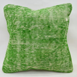 Green Turkish Rug Pillow Cover 18x18