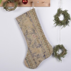 Xmas Stocking, Antique Rug Stocking, Vintage Kilim Stocking, Family Set Christmas Stockings, Personalized Gift