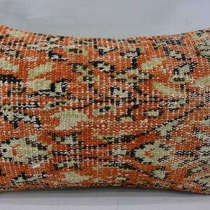 Vintage Turkish Rug Pillow 20x12