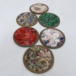 Gift For Her, Set Of Six, Drink Coaster, Red Pad, Rug Pad, Unique Coaster, Ethnic Pad, Stylish Rug Coaster, Gift Pad, Unique Pad,