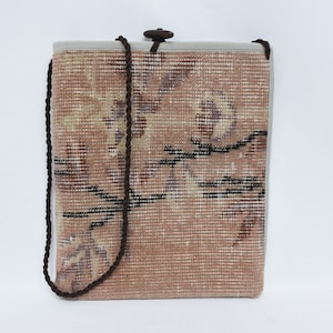 Rug Shoulder Bag 12x14 Traditional Bag, Rug Bag, Turkish Bag, Anatolian Bag, Crossbody Bag, Unique Bag,Shoulder Bag, Fashion Bag,