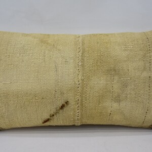 Cojín, almohada turca, fundas de almohada Kilim, funda de cojín beige 12x24, funda de almohada a rayas, cojín lindo, fundas de almohada decorativas, 488