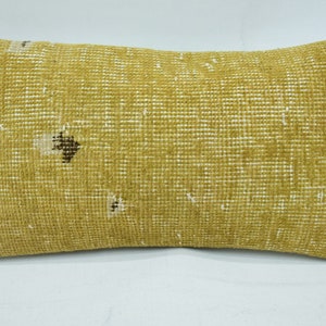 Almohadas Kilim, funda de almohada Kilim, funda de almohada beige 8x16, fundas de almohada de alfombra, funda de almohada de regalo hecha a mano, cojín de tiro lindo, 856