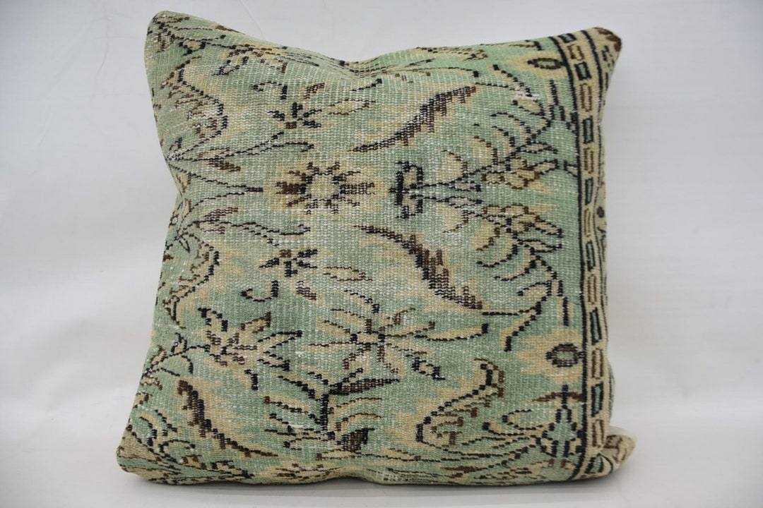 Body Pillow Kilim Pillow Kilim Pillow Cover 28x28 Green Etsy UK